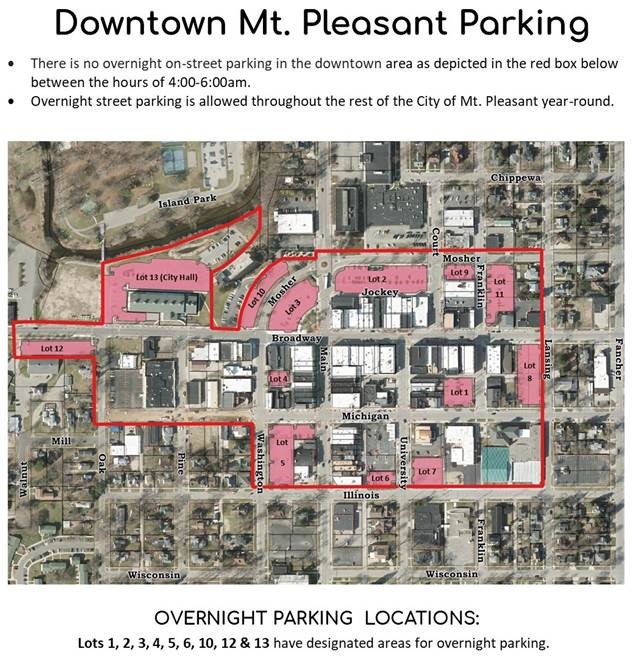 Downtown Mt. Pleasant Parking